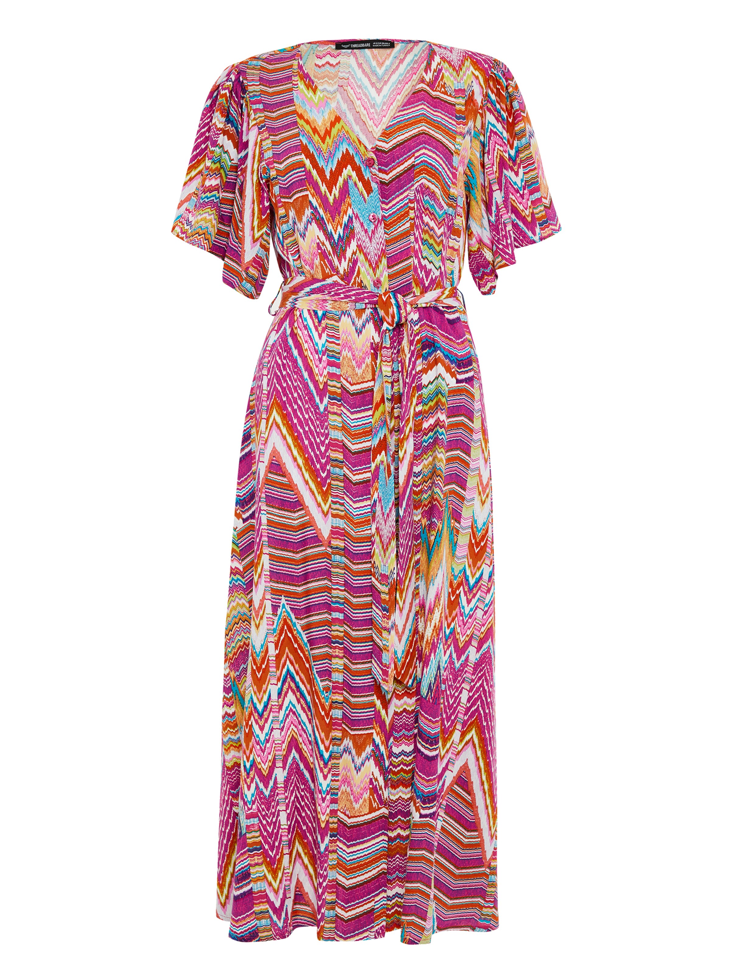 Threadbare Kleid 'Fruit' in Pink: Vorderseite