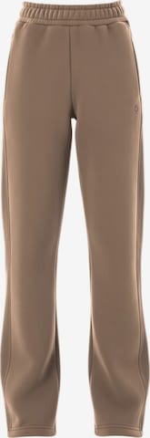 Organication Pants in Brown: front
