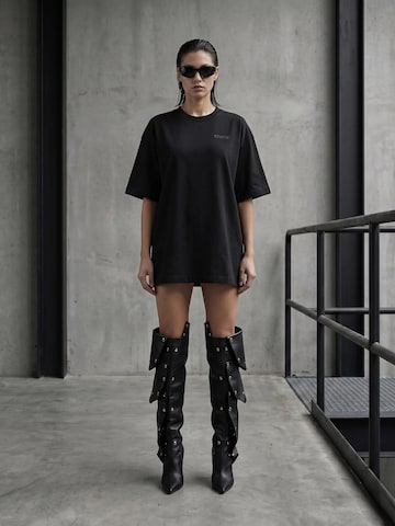 T-shirt oversize 'PANACEA' QWX2 en noir