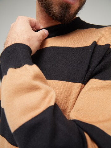 ABOUT YOU x Kevin Trapp Pullover 'Linus' in Braun