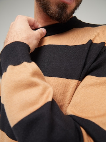 ABOUT YOU x Kevin Trapp Sweater 'Linus' in Brown
