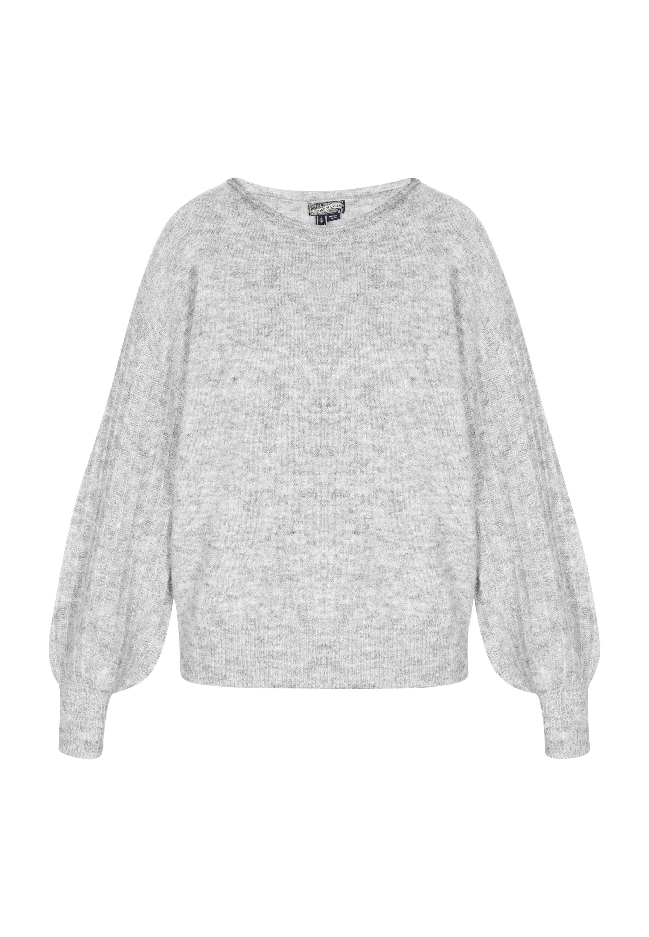 DreiMaster Vintage Sweater in Grey: front