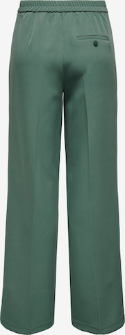 ONLY Wide leg Pleat-Front Pants in Green