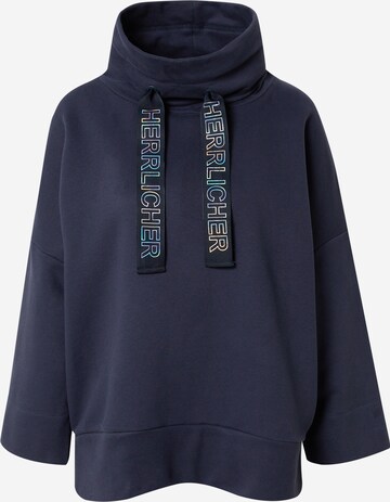 Herrlicher Sweatshirt 'Meadow' in Blue: front