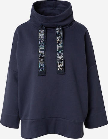 Sweat-shirt 'Meadow' Herrlicher en bleu : devant