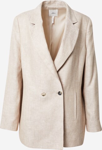 Blazer s.Oliver BLACK LABEL en beige : devant