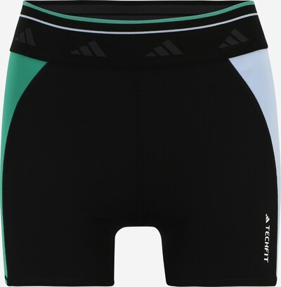 ADIDAS PERFORMANCE Športové nohavice 'Techfit Colorblock' - svetlomodrá / svetlozelená / čierna, Produkt