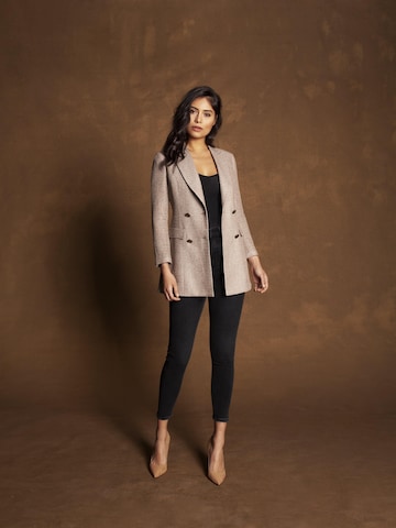 Vulto Blazers 'Silk Bouclé Jacket' in Beige