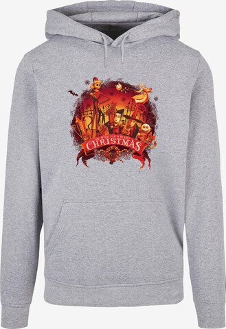 ABSOLUTE CULT Sweatshirt 'The Nightmare Before Christmas - Scary Christmas' in Grijs: voorkant