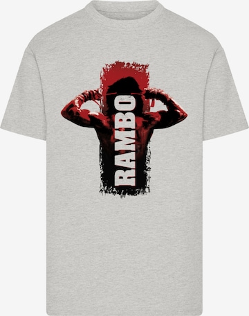 F4NT4STIC Shirt 'Rambo III Tying Sweatband' in Grey: front