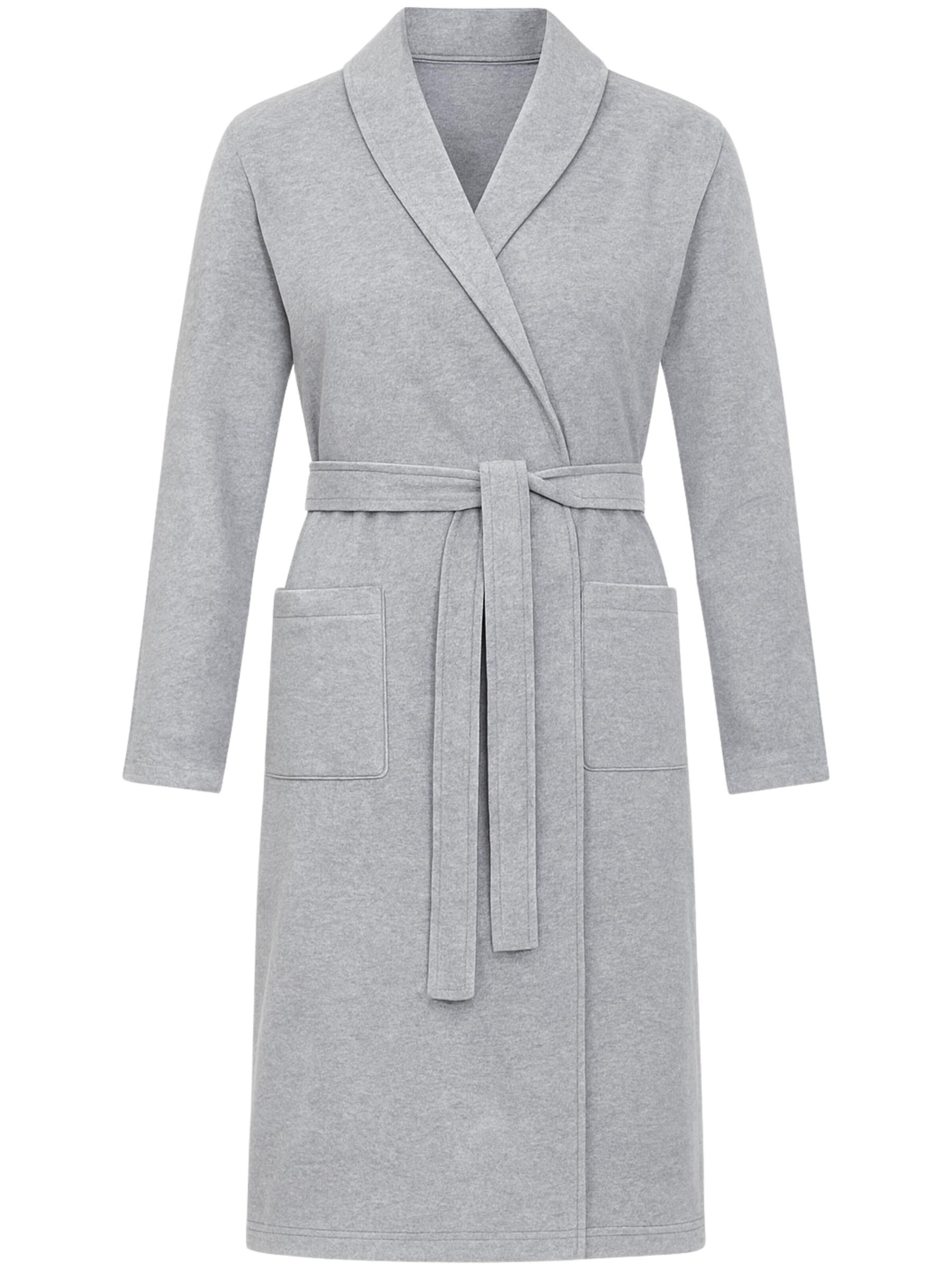 Vivisence Long Bathrobe '5022' in Grey