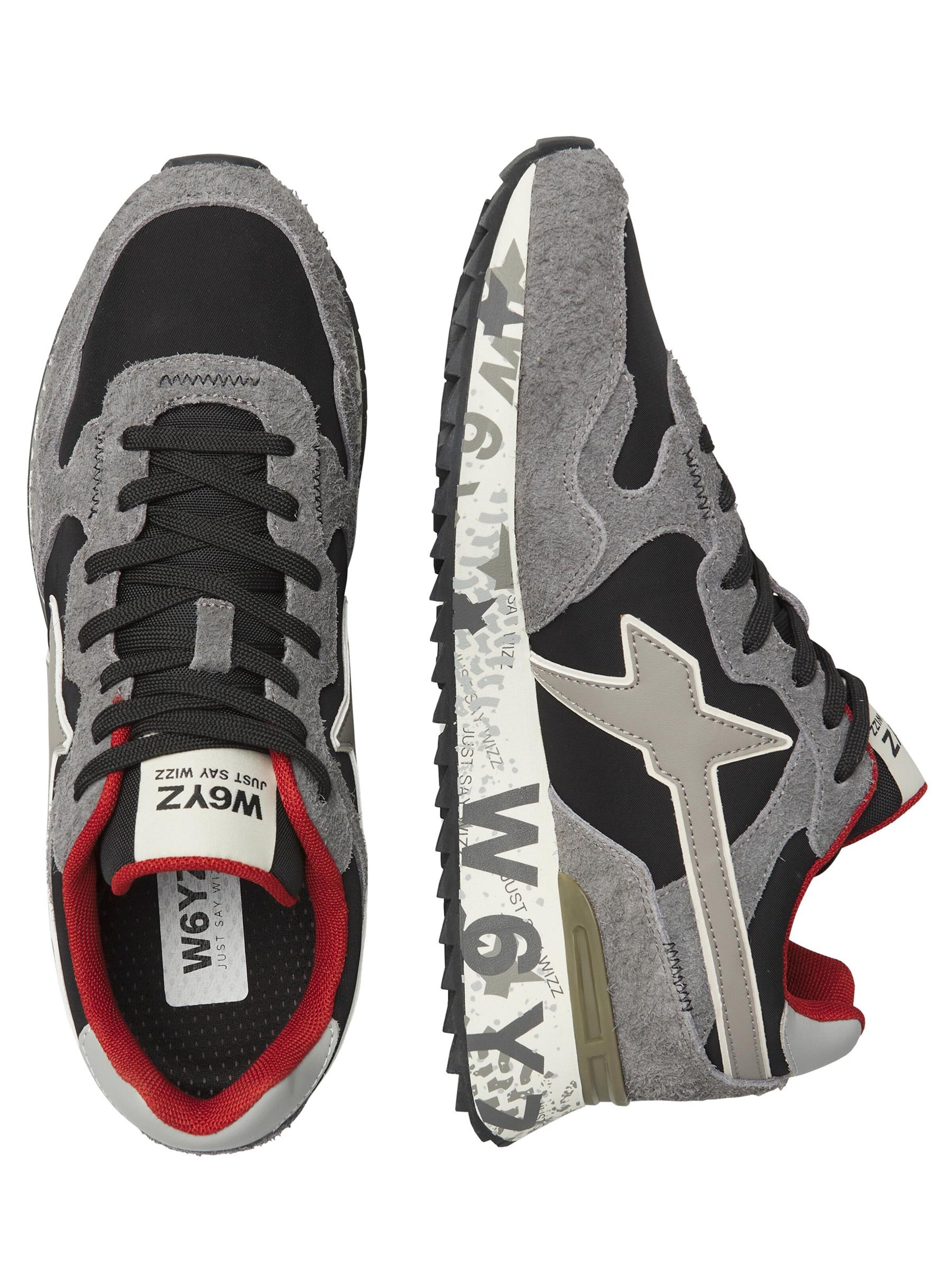 W6YZ Sneakers laag 'YAK-M.' in Grijs: voorkant
