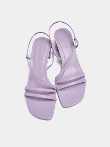 Pull&Bear Sandal in Purple