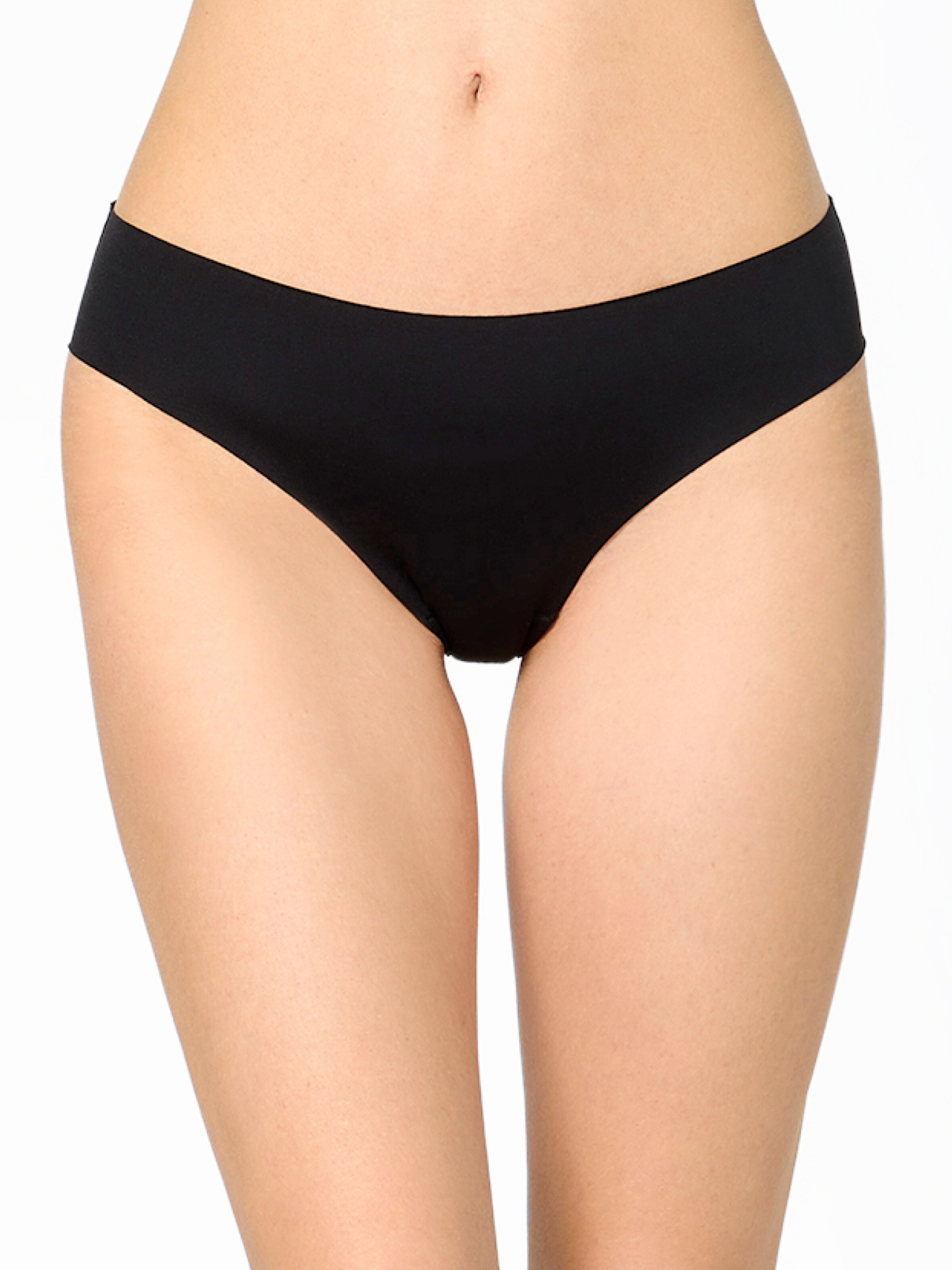 Nur Die Slip ' Invisible Seamless ' in Schwarz: Vorderseite