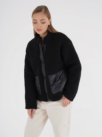 FRESHLIONS Fleece jas in Zwart