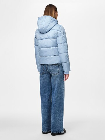 PIECES Winter Jacket 'PCBEE' in Blue