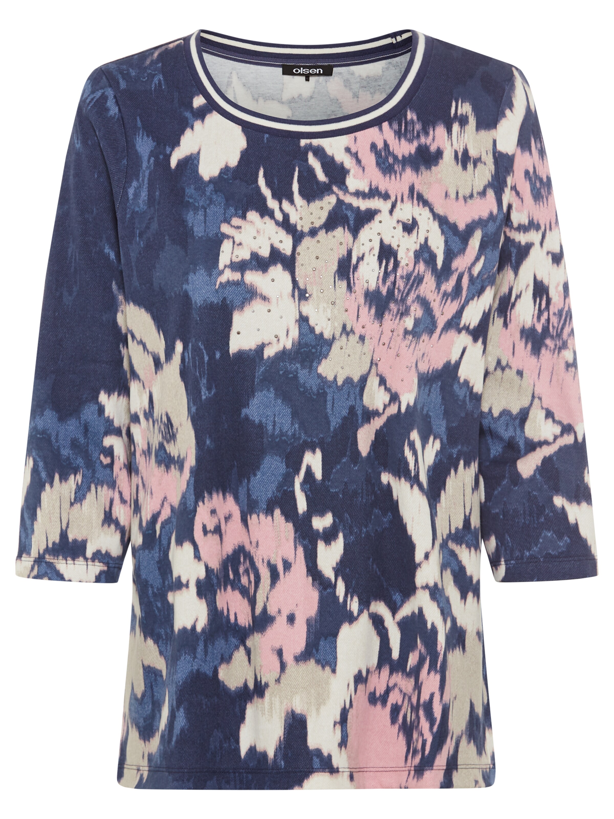 Olsen Shirt 'Hannah' in Blauw: voorkant