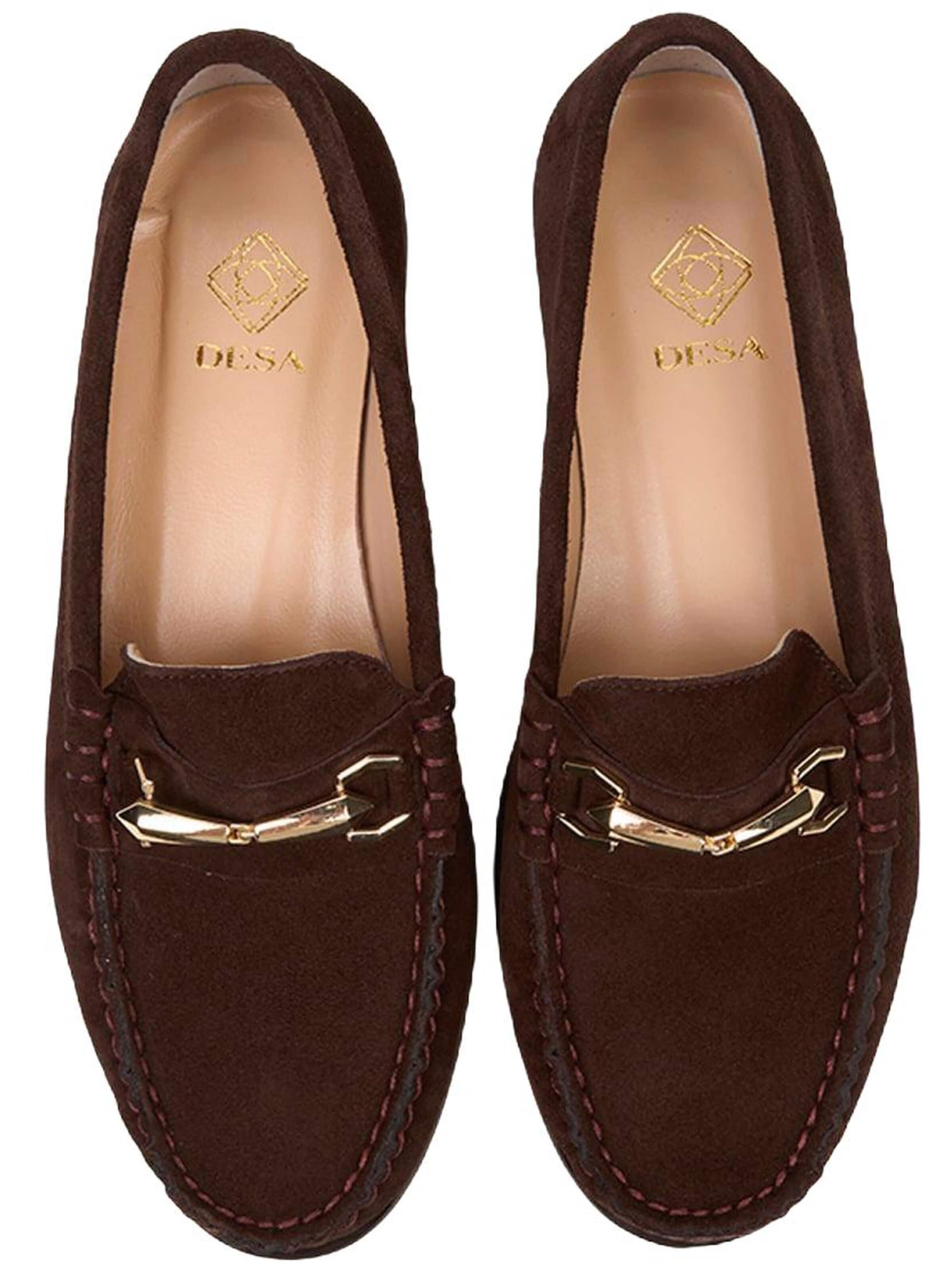 Desa - Mocasines 'Loafer' en marrón