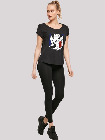F4NT4STIC T-Shirt 'Looney Tunes Pepe Le Pew Face' in Schwarz