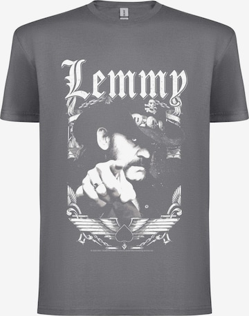 T-Shirt 'Lemmy Kilmister - Respect 1945-2015 T-Shirt' Lemmy Kilmister en gris : devant