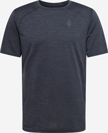 SKECHERS - Camiseta funcional en negro: frente