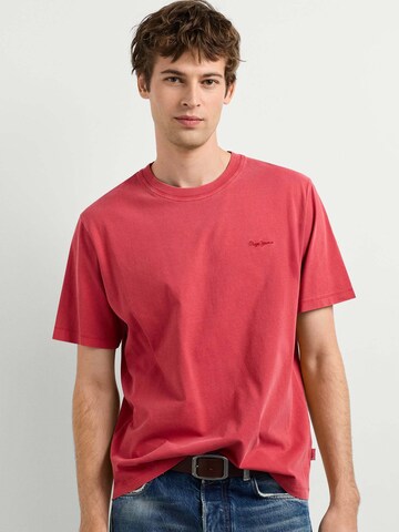 Pepe Jeans Shirt ' PORTOBELLO ' in Rot: Vorderseite