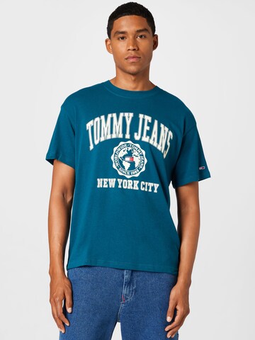 T-Shirt Tommy Jeans en bleu : devant