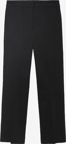 MANGO Панталон с ръб 'NEWCOLA' в черно: отпред