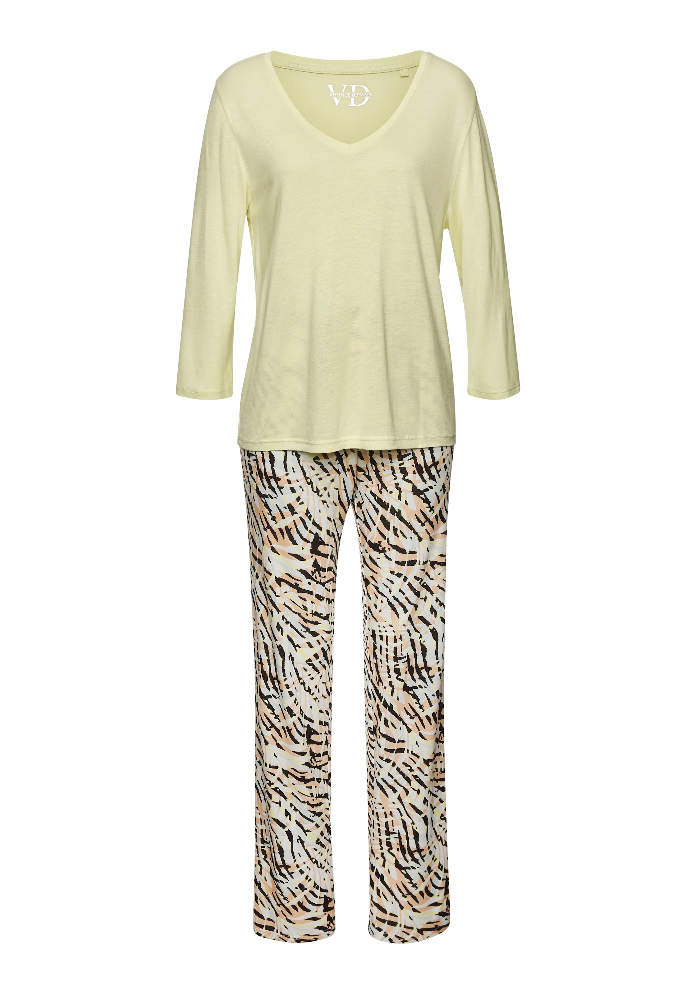 VIVANCE Pajama in Yellow: front