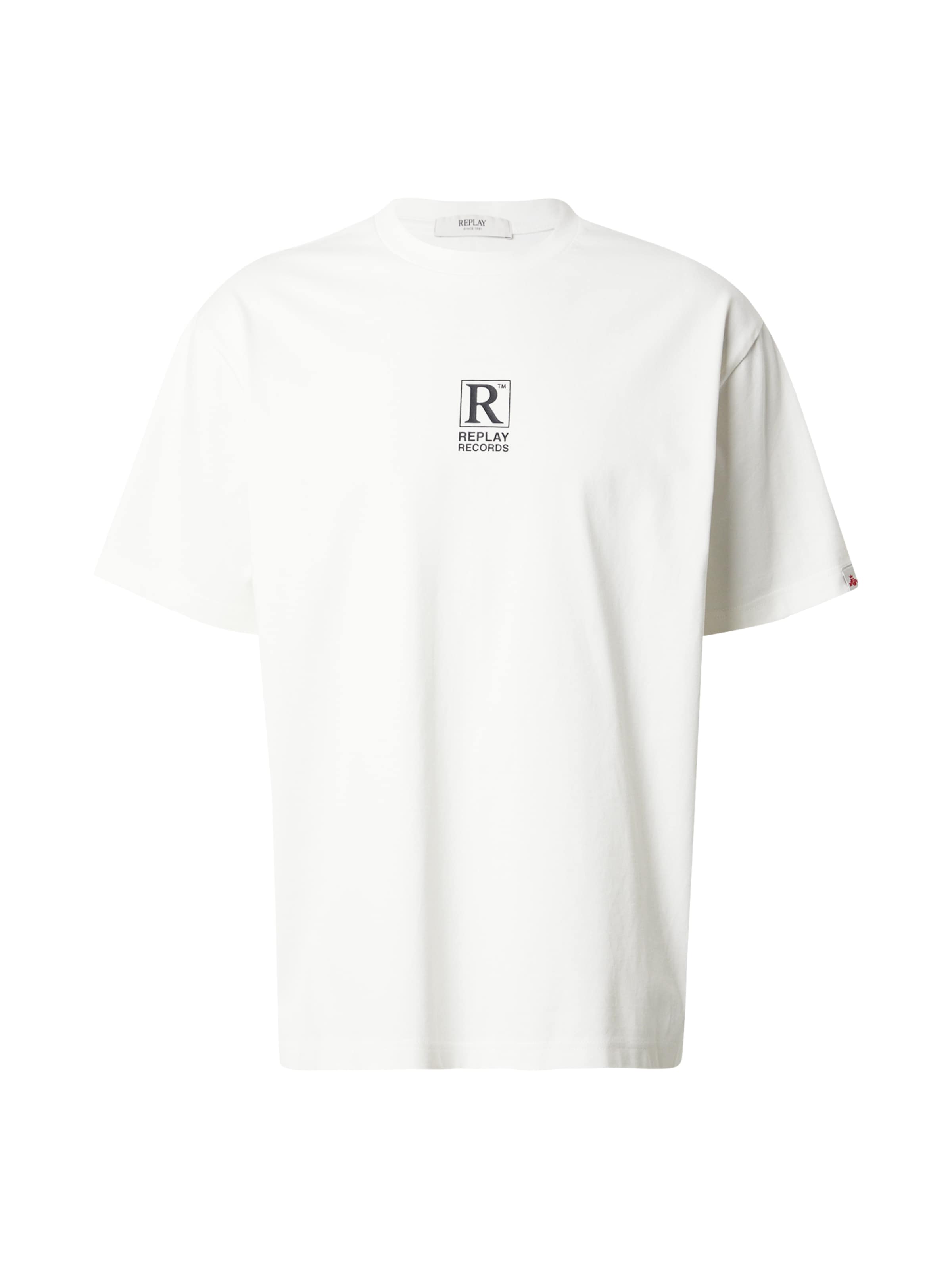 REPLAY Tričko – bílá: přední strana