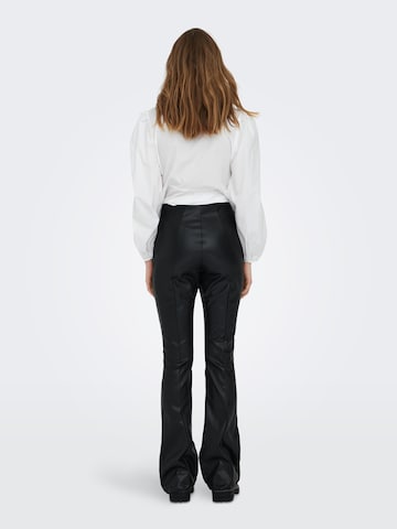 évasé Pantalon 'IDINA' ONLY en noir