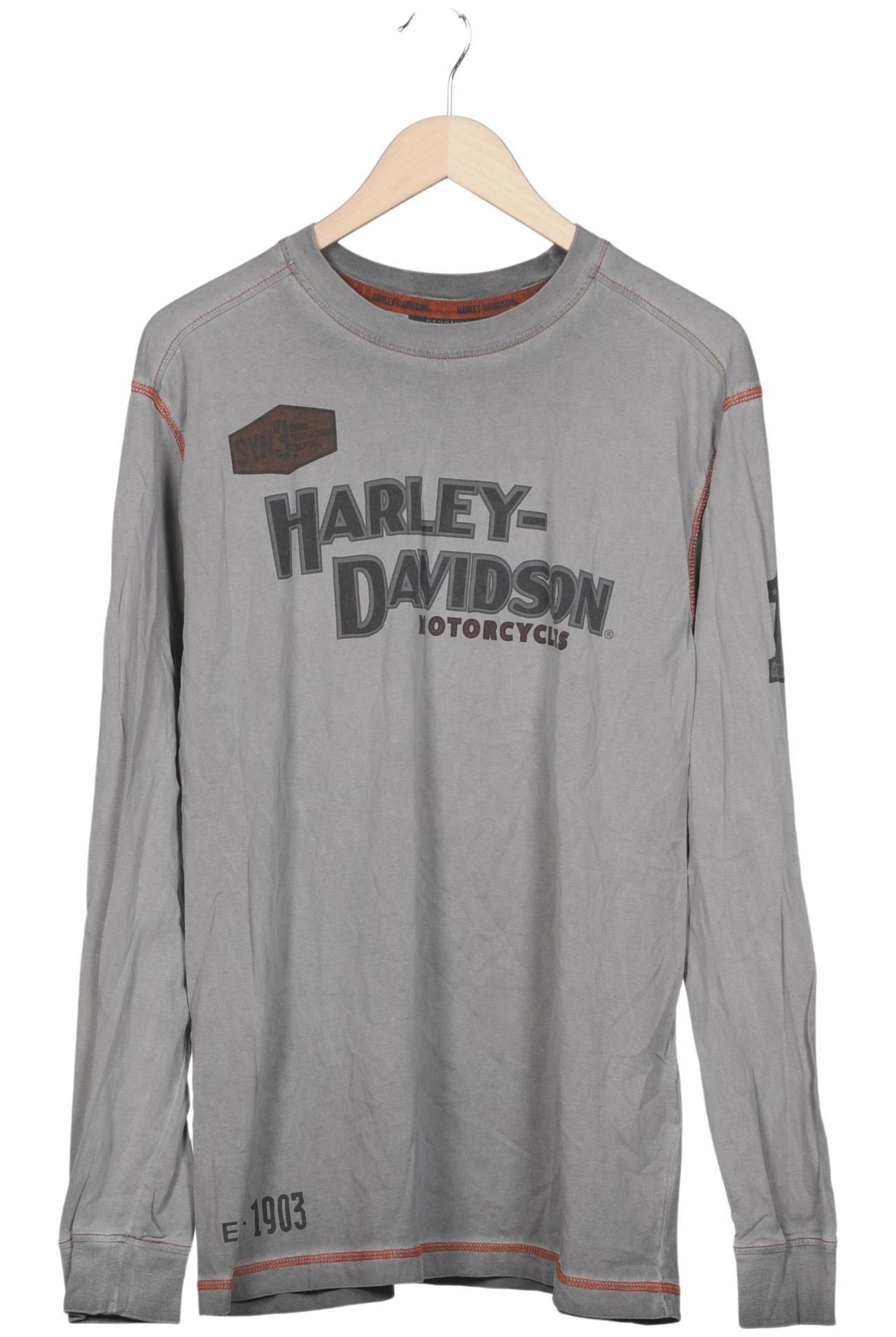 Harley Davidson Shirt in L in Grey: front
