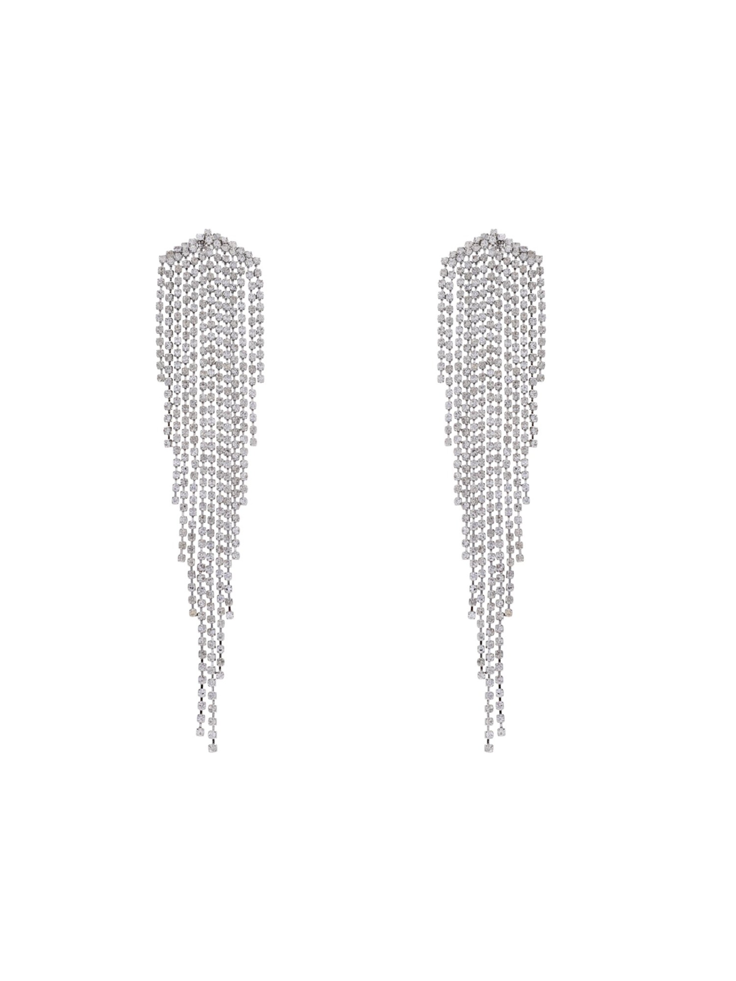 Lucardi Ohrringe 'Statement' in Silber: Vorderseite