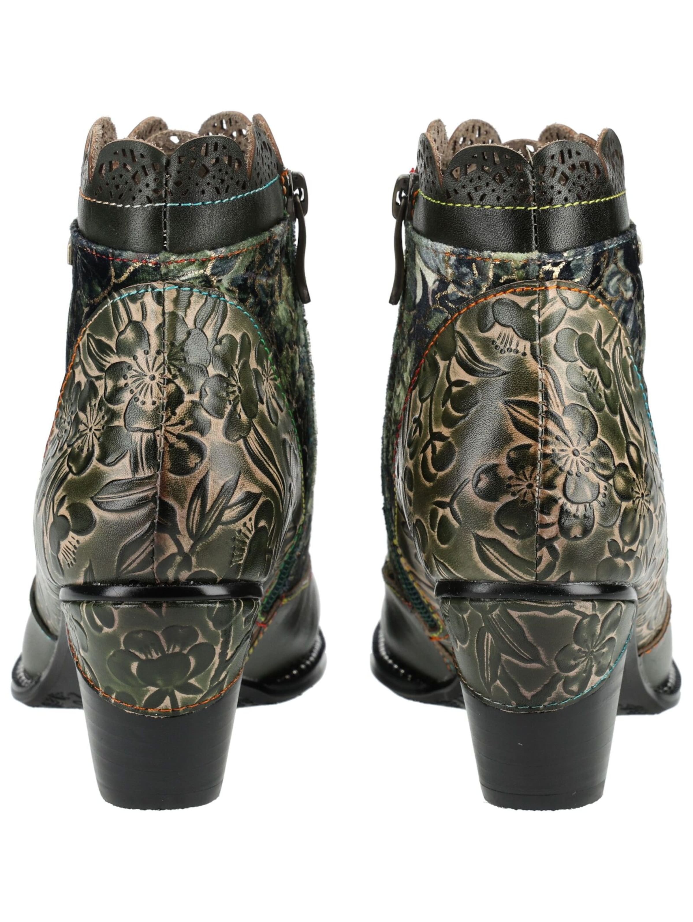 Bottines à lacets Laura Vita en vert