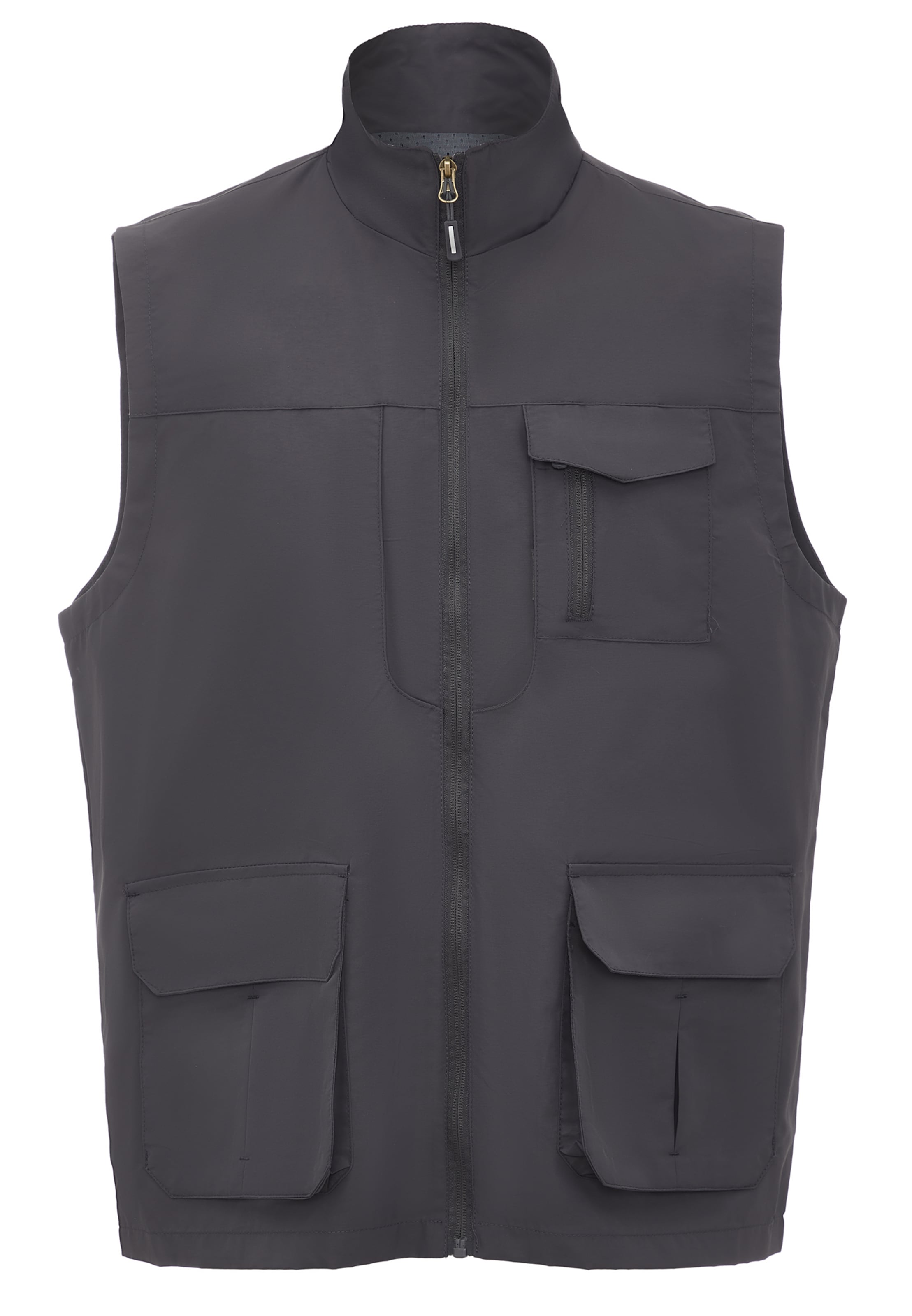 TALOON Vest in Grey: front