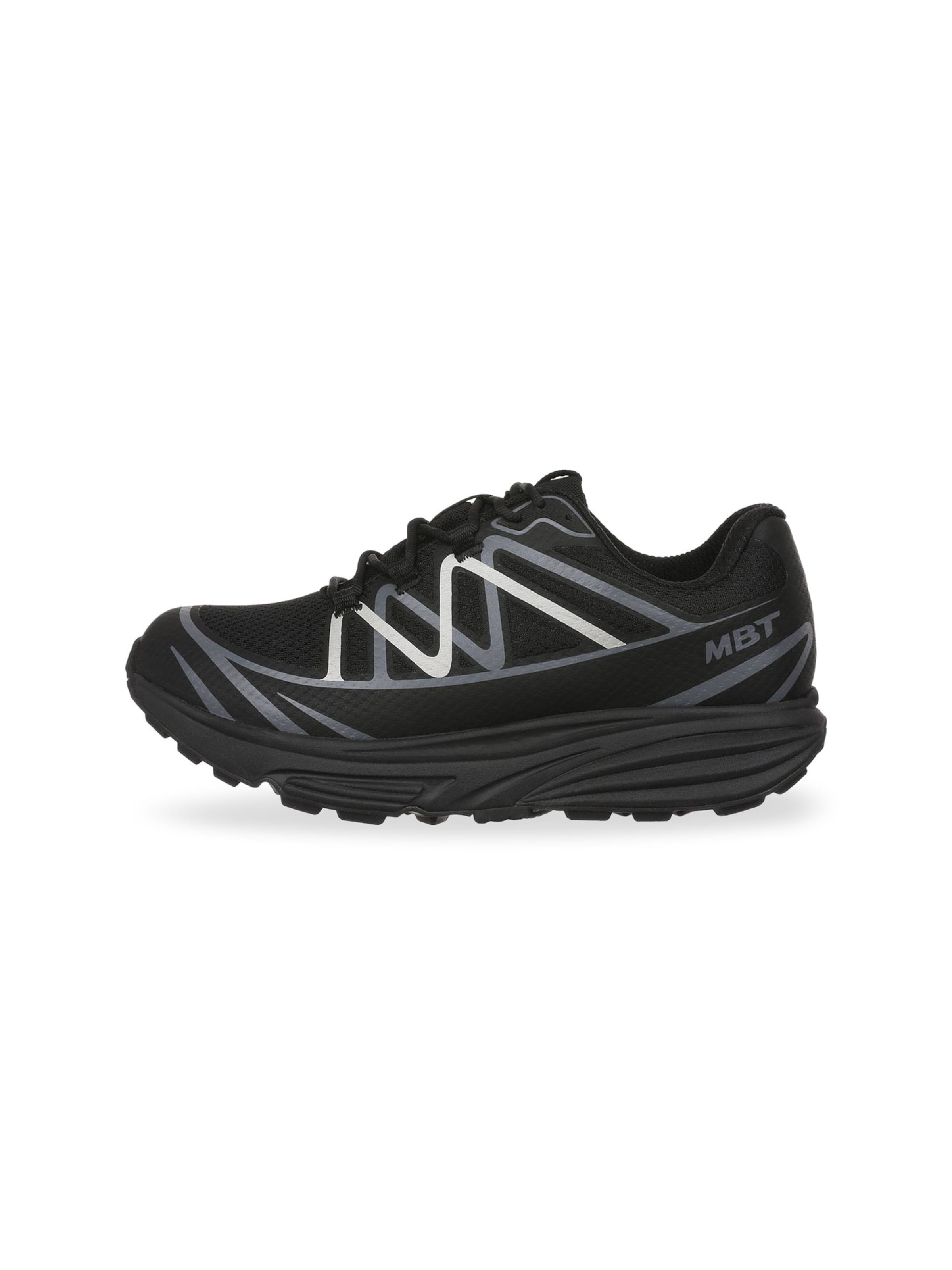 MBT - Sapatilhas slip-on em preto: lateral