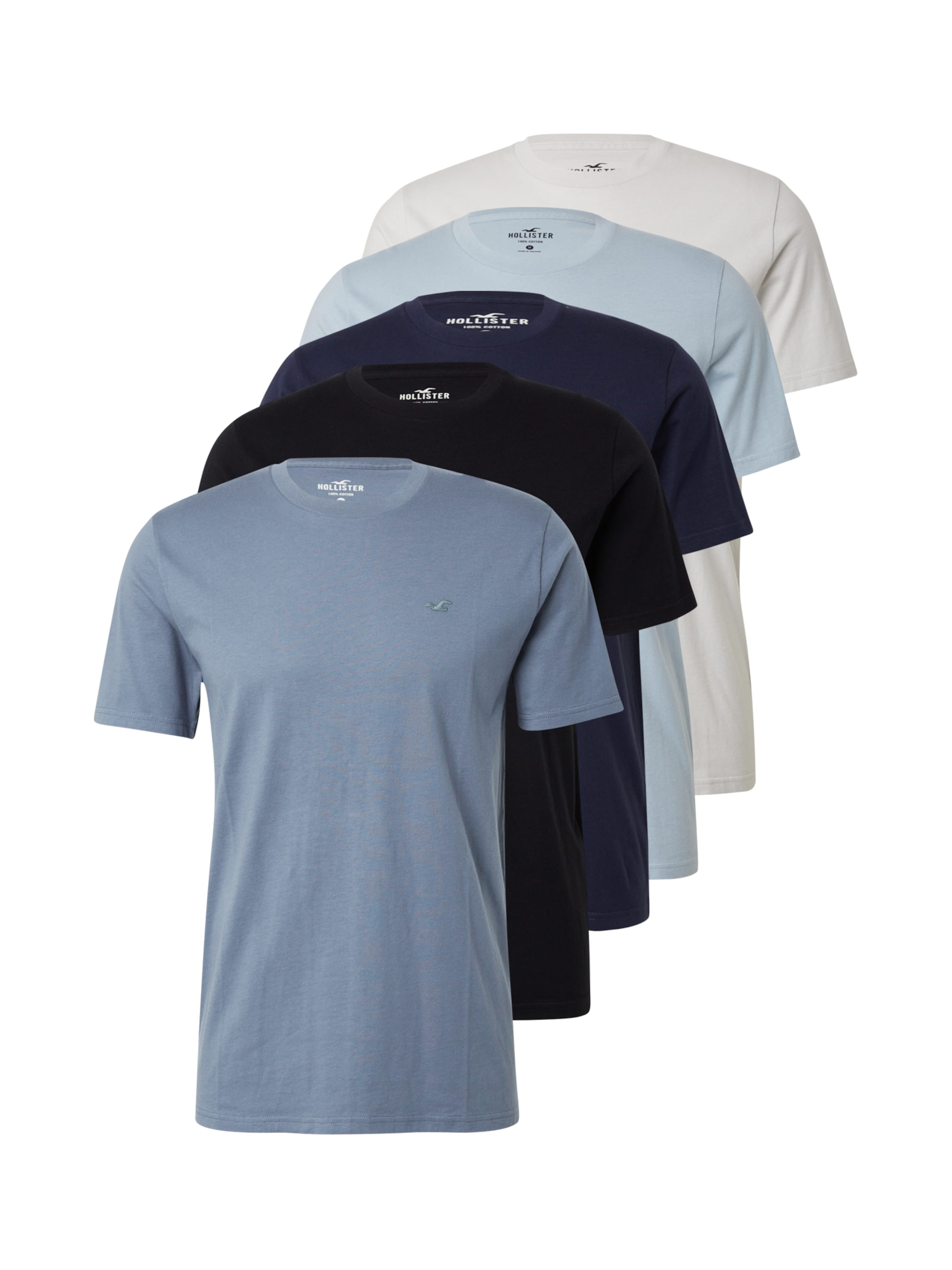 HOLLISTER Póló - kék: elől