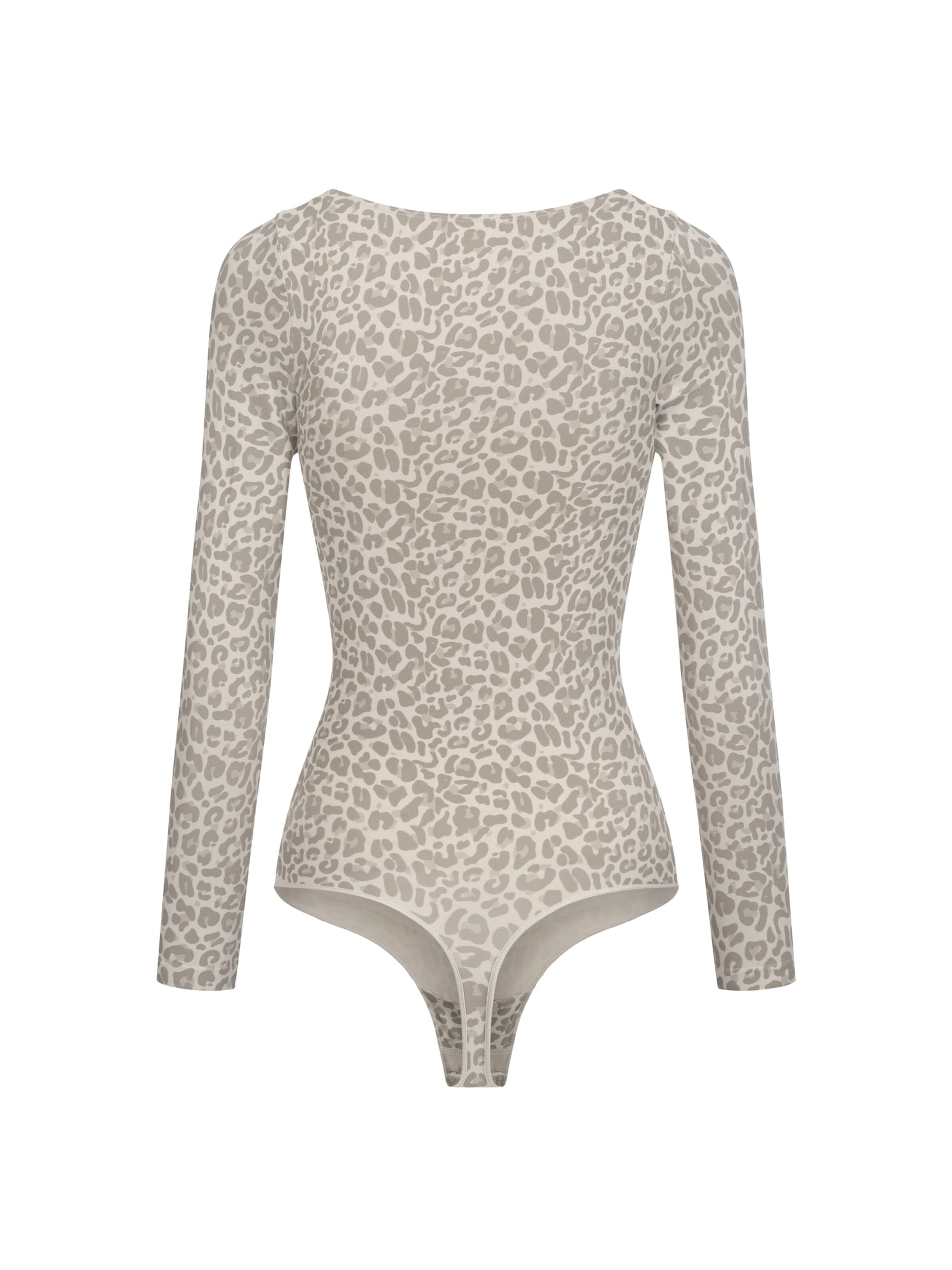 cfab - Body moldeador 'Bodysuit Sculpting Shapewear Longsleeve mit String' en beige