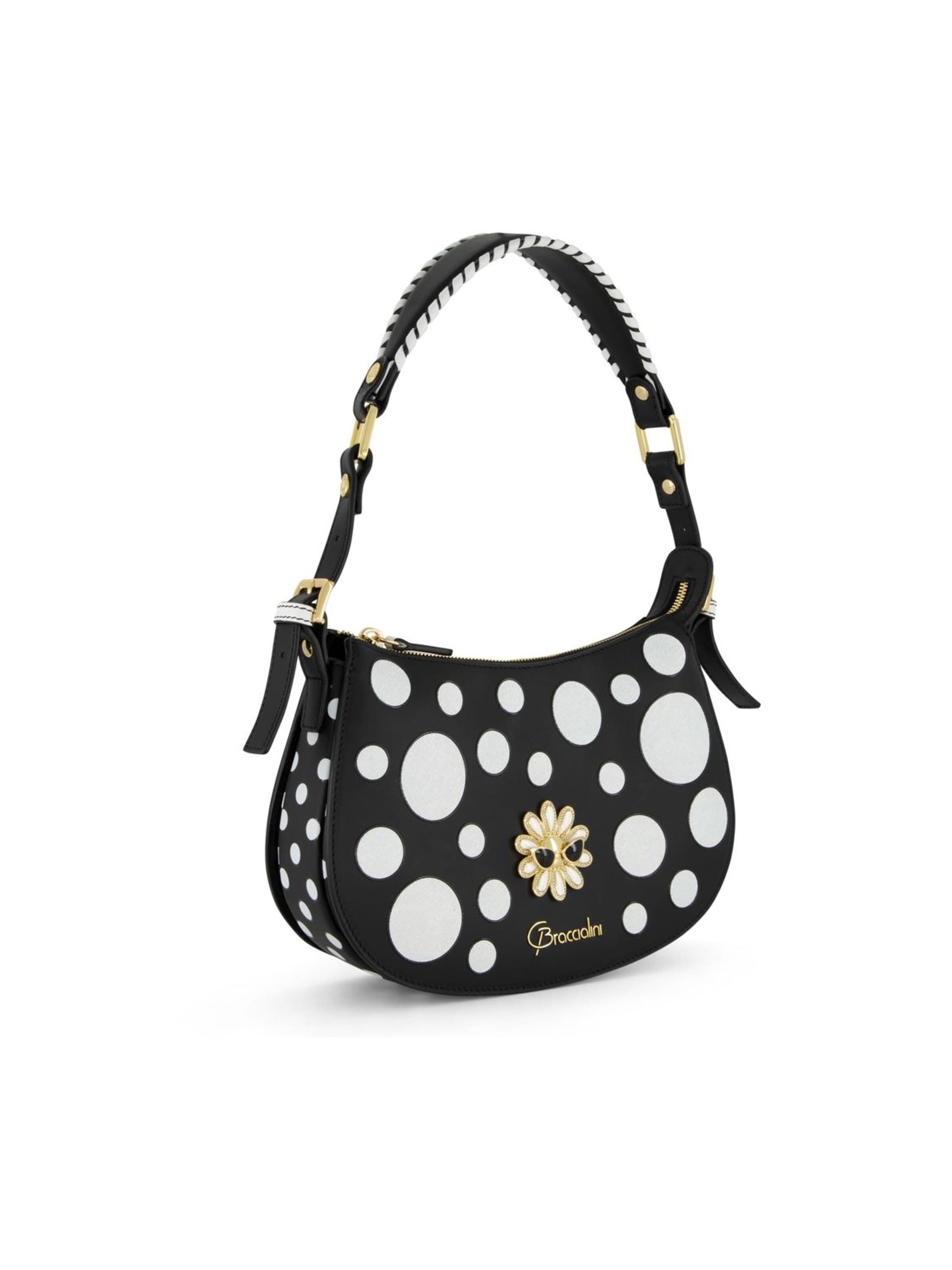 Braccialini - Bolso de hombro 'Ginevra Pois' en negro