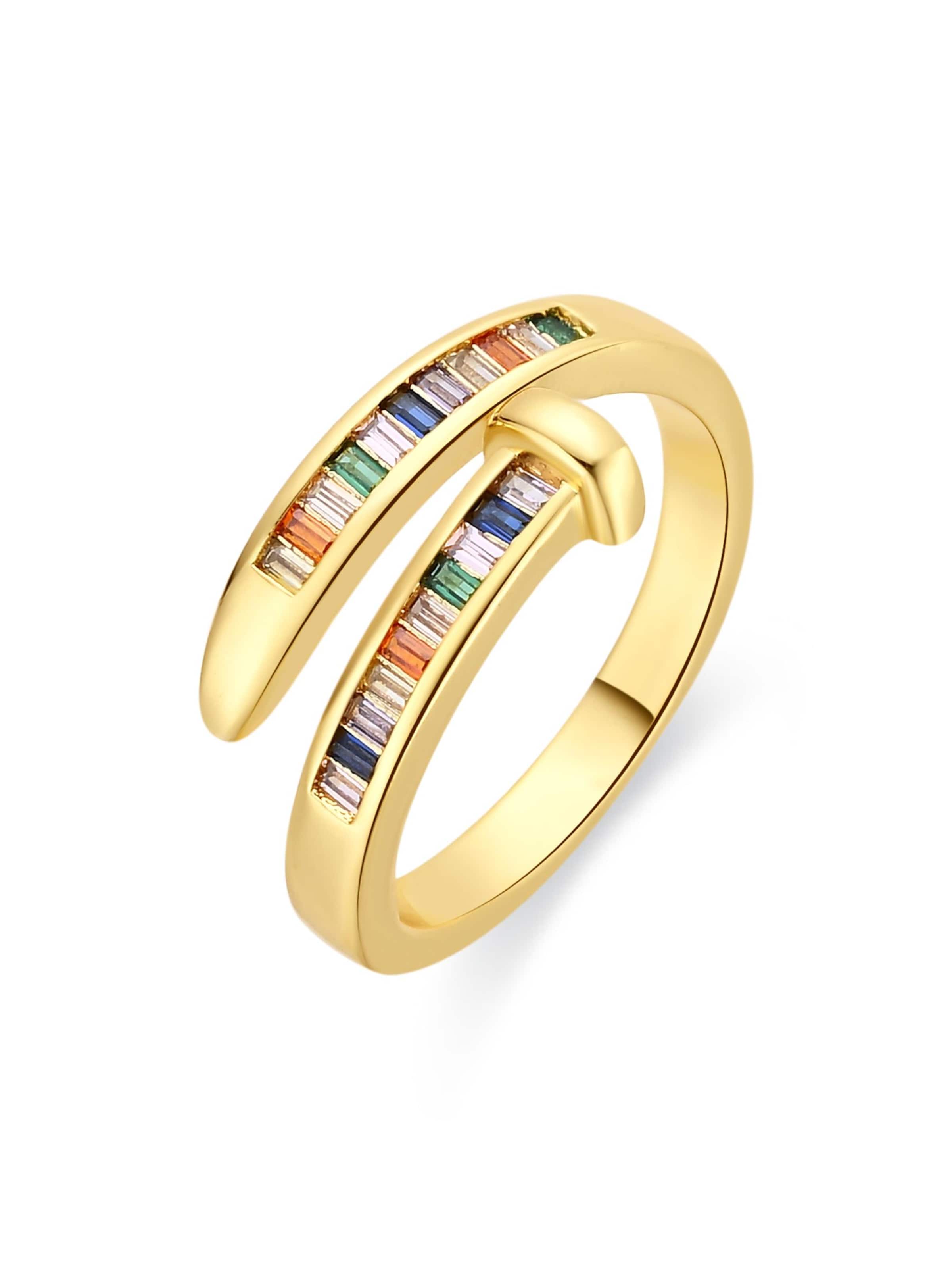 Luxenter - Anillo 'Hagor' en oro: frente
