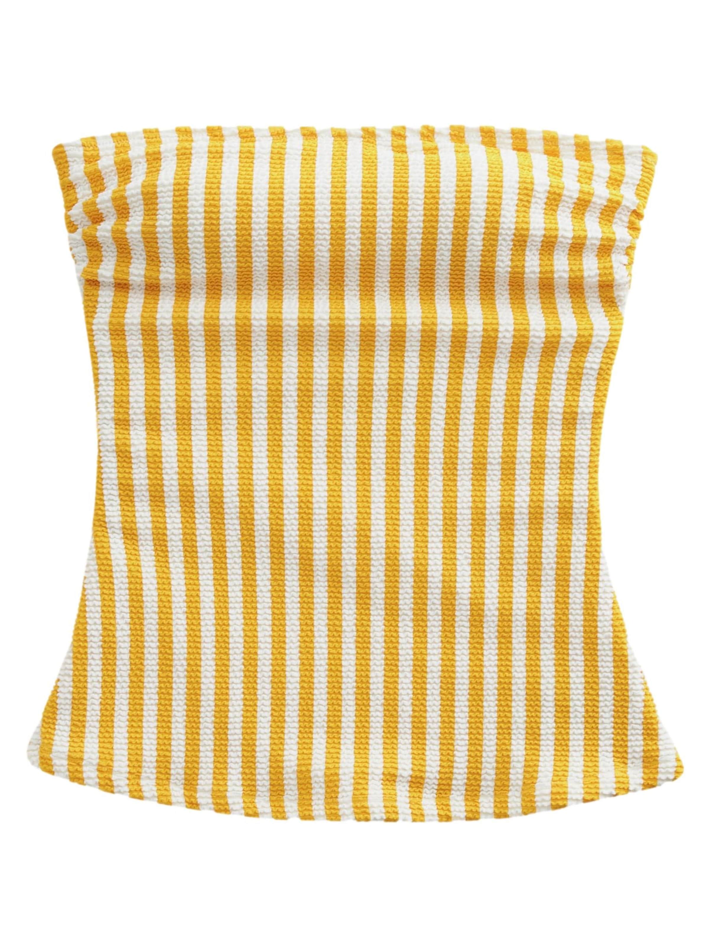 Next Bandeau Tankinitop in Gelb: Vorderseite