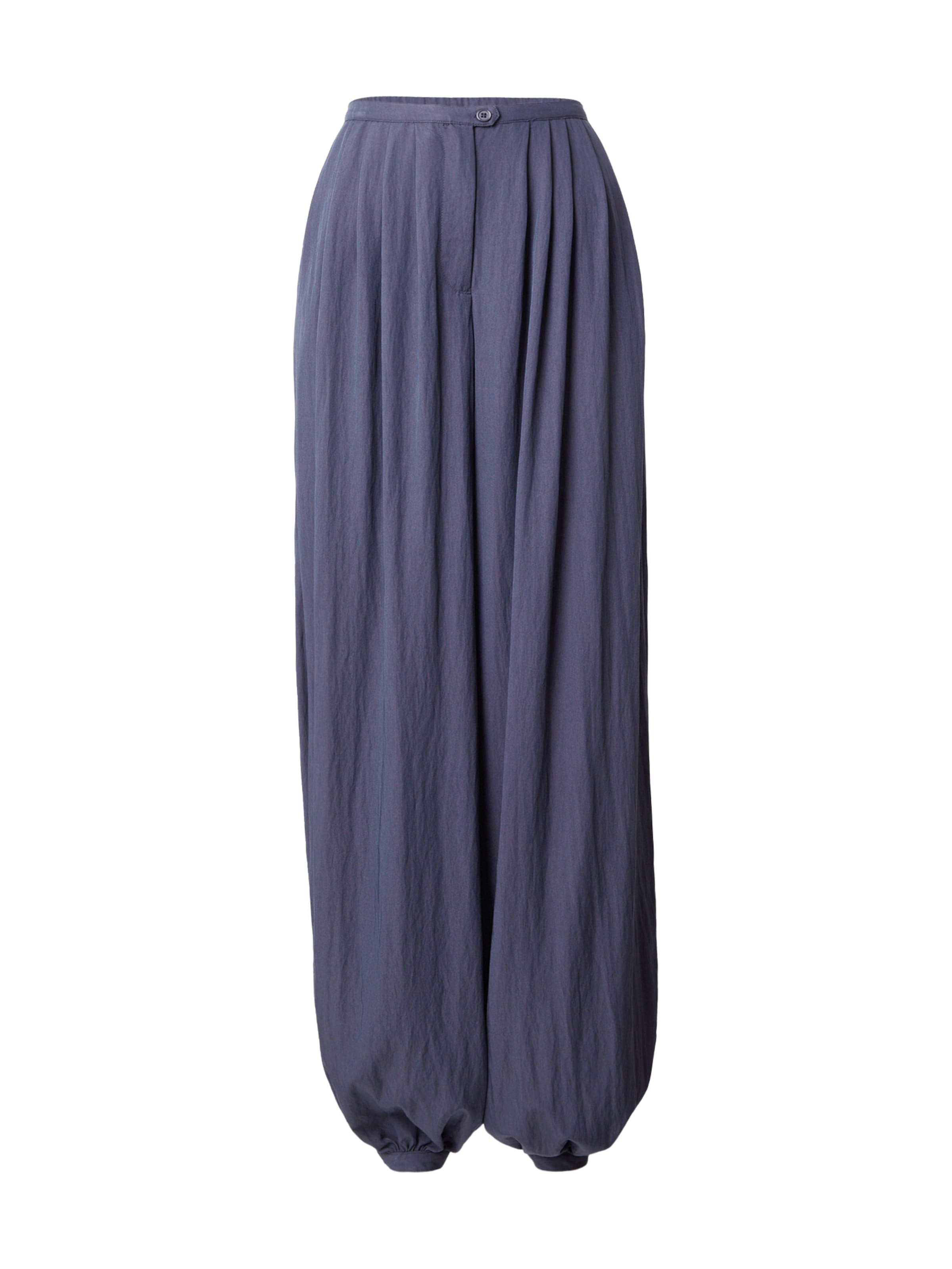 Wide Leg Pantalon 'MSCHZinet Malanie' MSCH COPENHAGEN en bleu : devant