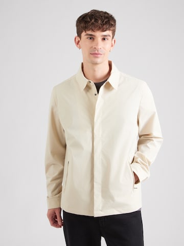 Lyle & Scott Comfort Fit Skjorta i beige: framsida