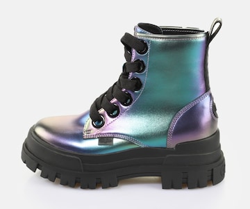 BUFFALO Lace-Up Ankle Boots in Purple: front