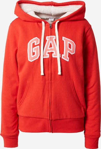 Veste de survêtement GAP en rouge : devant