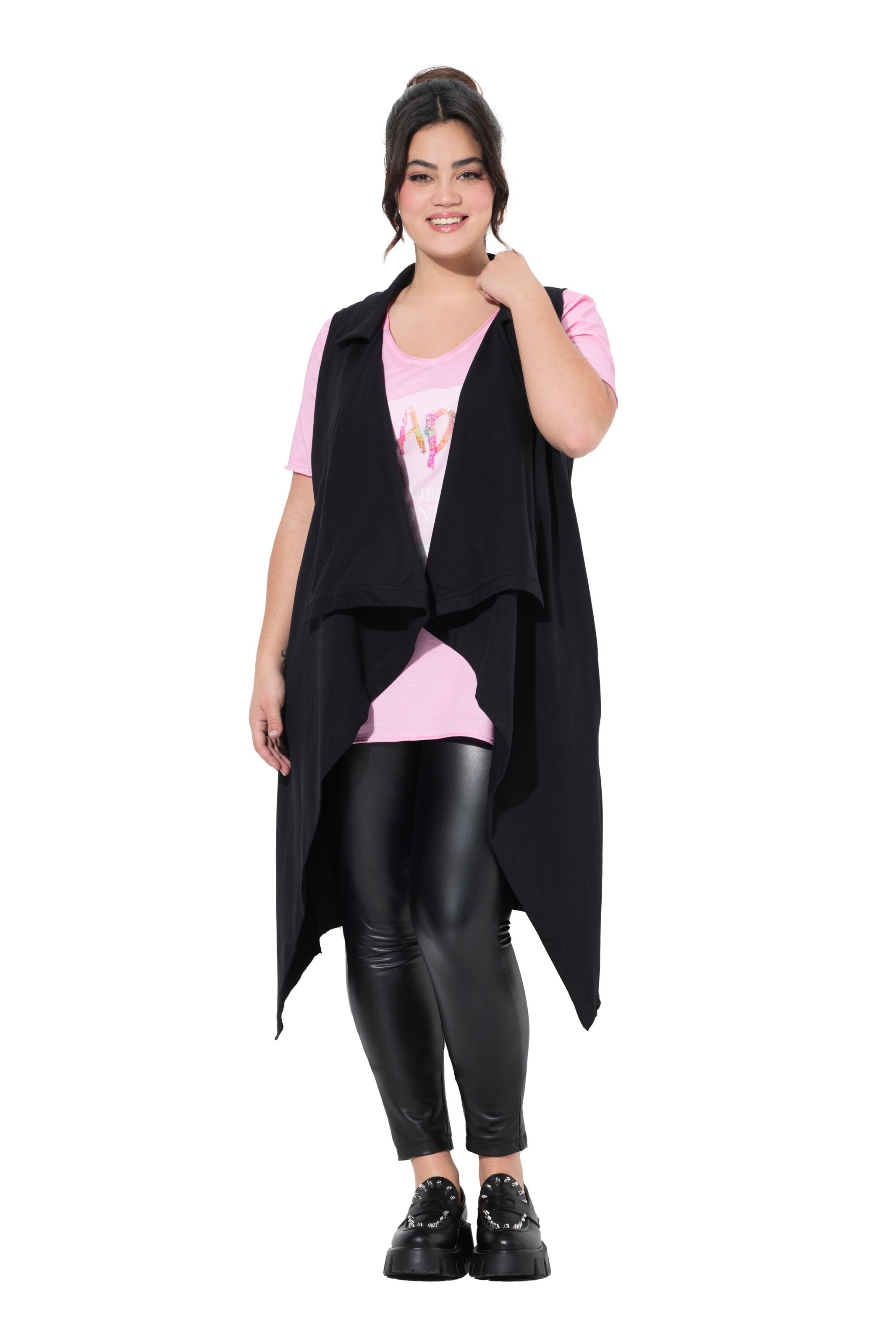 Angel of Style Sweatvest in Zwart: voorkant