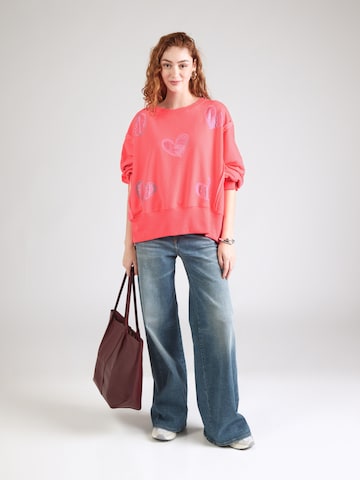 miss goodlife Sweatshirt 'Heart' in Pink