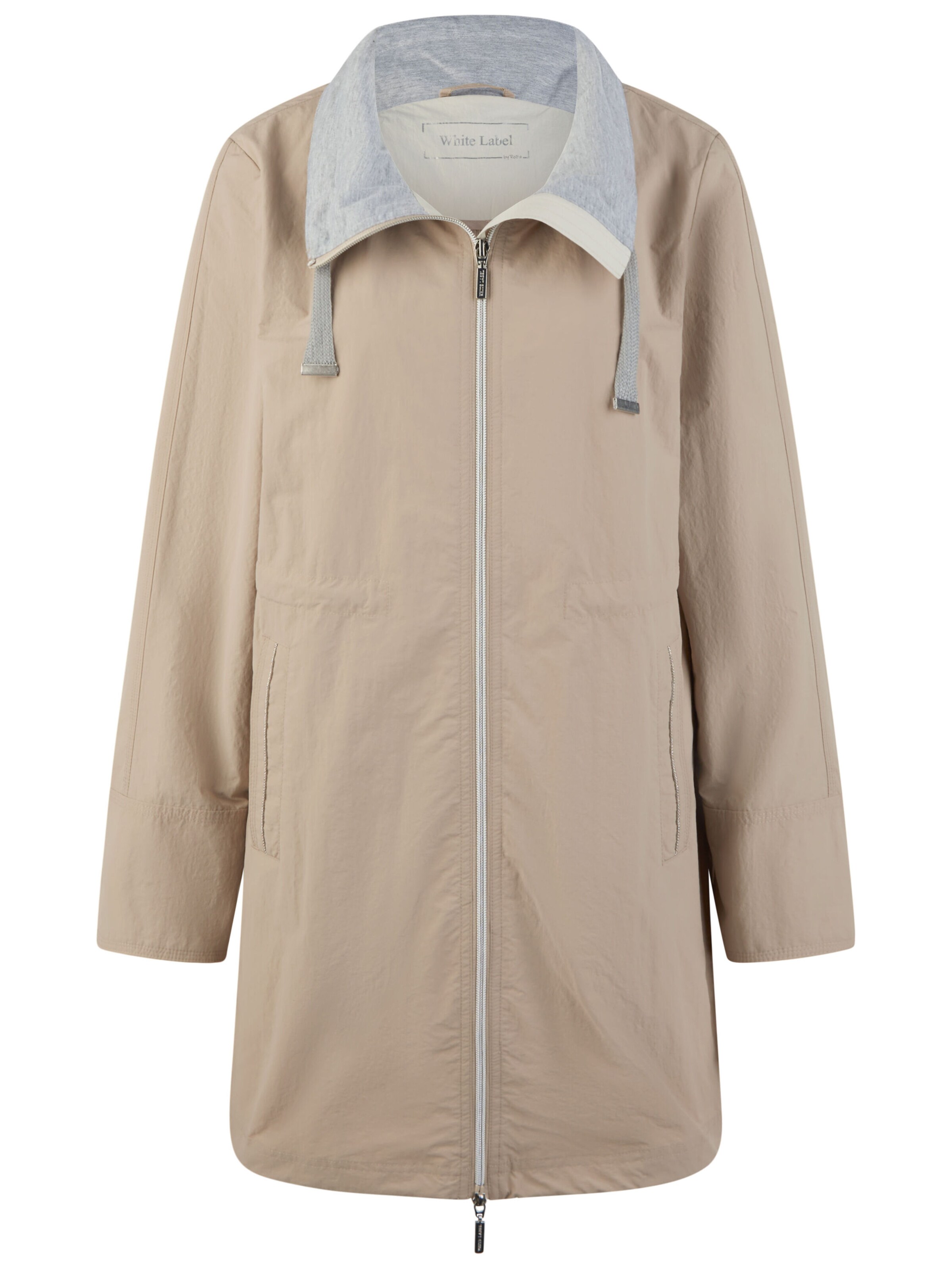 Parka mi-saison White Label en beige : devant