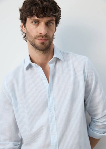 MANGO MAN Regular fit Button Up Shirt 'Elda' in Blue