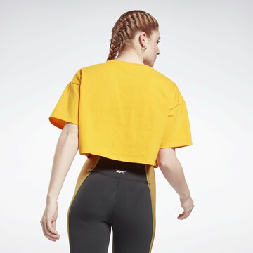 Maglia funzionale di Reebok in giallo